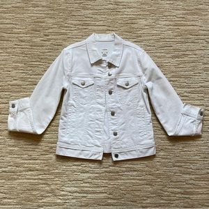 J Crew XXS White Denim Jean Jacket - Worn 2-3 times - LKNW